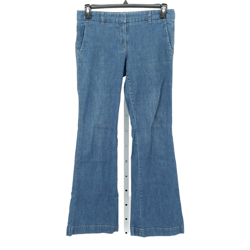 Theory Jeans SZ 8 Mid Rise Bell Bottom Flared Leg Coastal Retro 70's 90's Casual